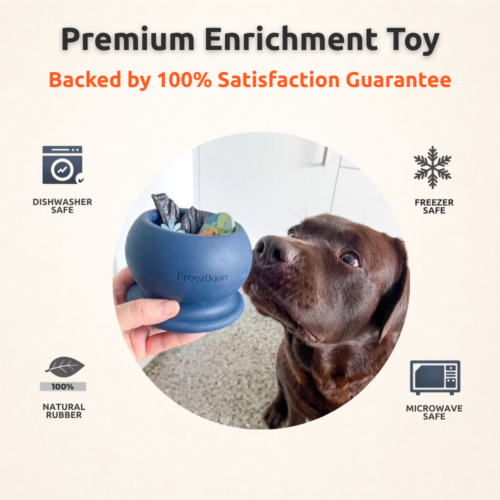 Freezball - Durable Fillable Dog Chew Bone Freezbone