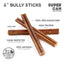 6" Jumbo Bully Sticks (10-Pack) SuperCan Bully Sticks