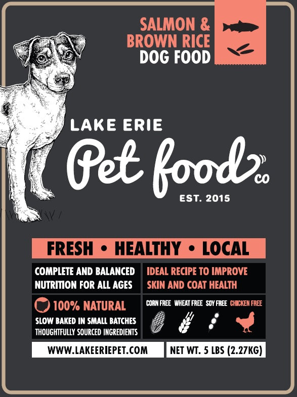 Salmon & Brown Rice Dog Food Chief’s Treats and Pet Supplies