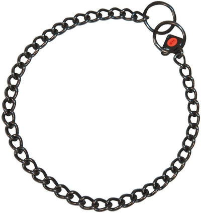 Herm Sprenger Black Stainless Streel Choke Chain Collar 2.5mm Collars, Choke Chain Dog Collars Dogline