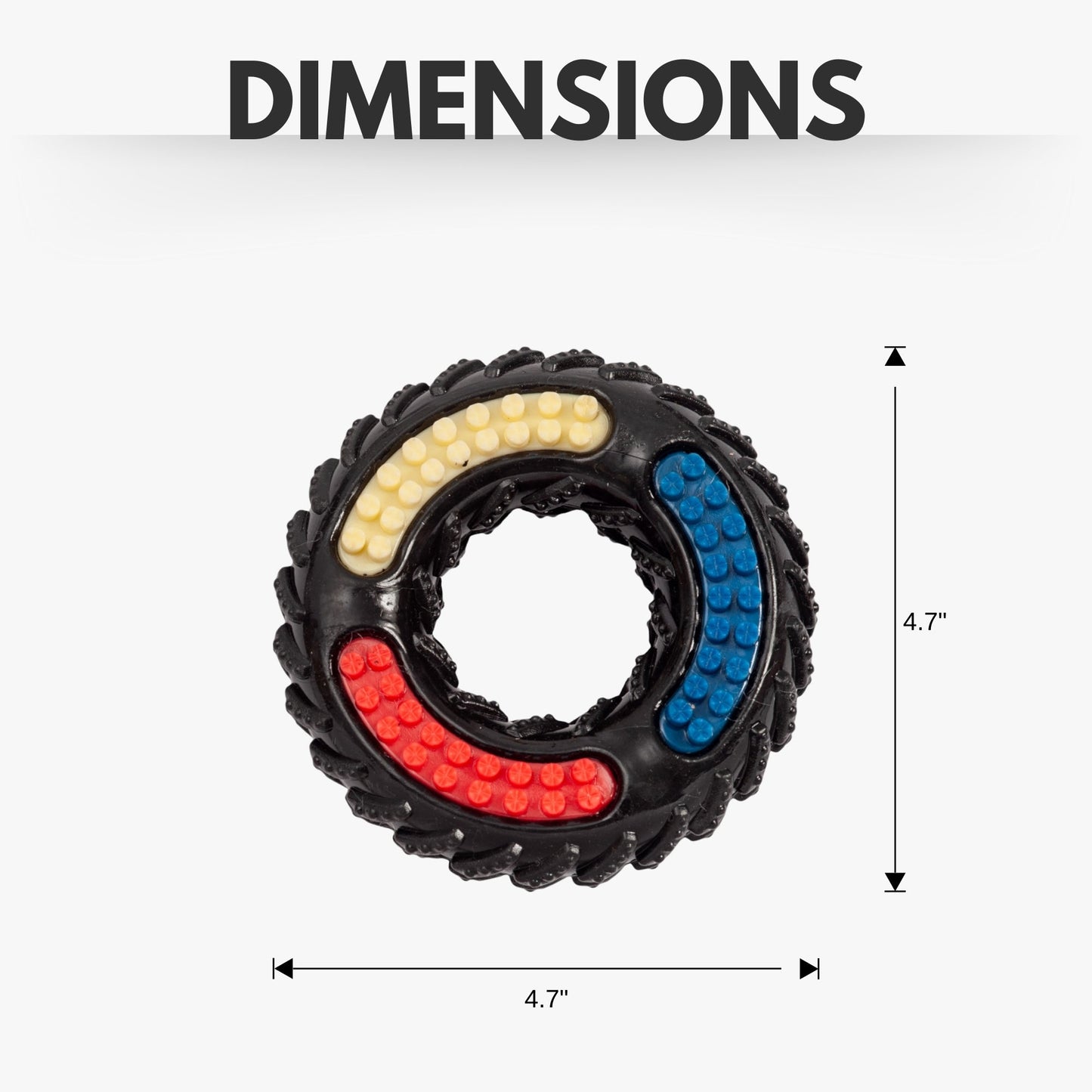 Country Living 'Tire of Fun' TPR Textured Dog Chew Toy - Durable, Non-Toxic, and Interactive Playtime for Dogs Chew Toys American Pet Supplies