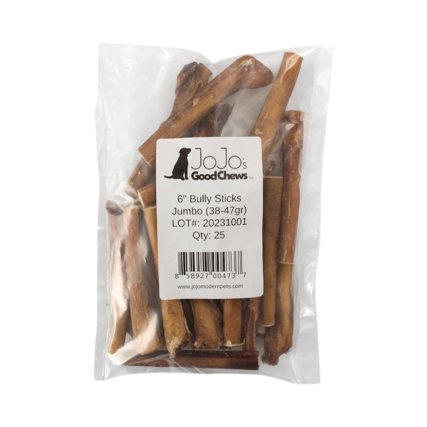 All-Natural Beef Bully Sticks Dog Treats, Single Ingredient & Long-Lasting Chews – 6-Inch Jumbo (25/case) Dog Treats American Pet Supplies