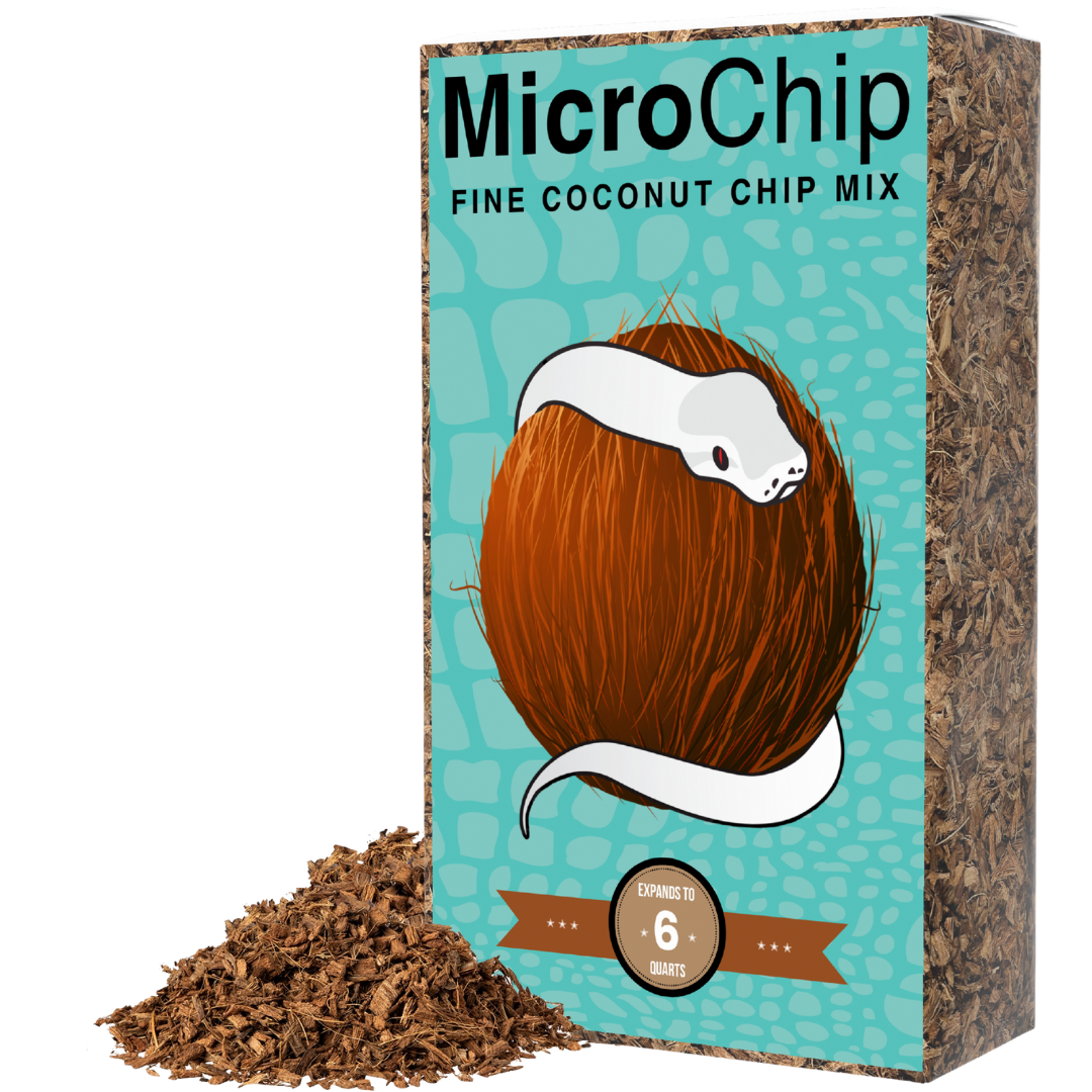 MicroChip Fine Coconut Chip Mix; Ready to Use 6 Quart Substrate ReptiChip LLC