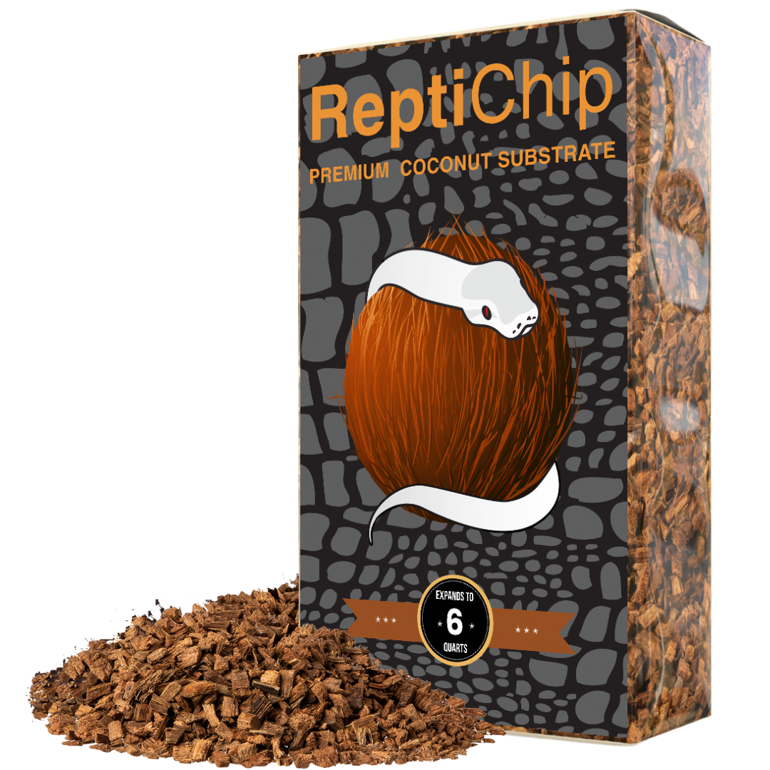 ReptiChip Coarse Coconut Chip Mix; Ready to Use 6 Quart Substrate ReptiChip LLC
