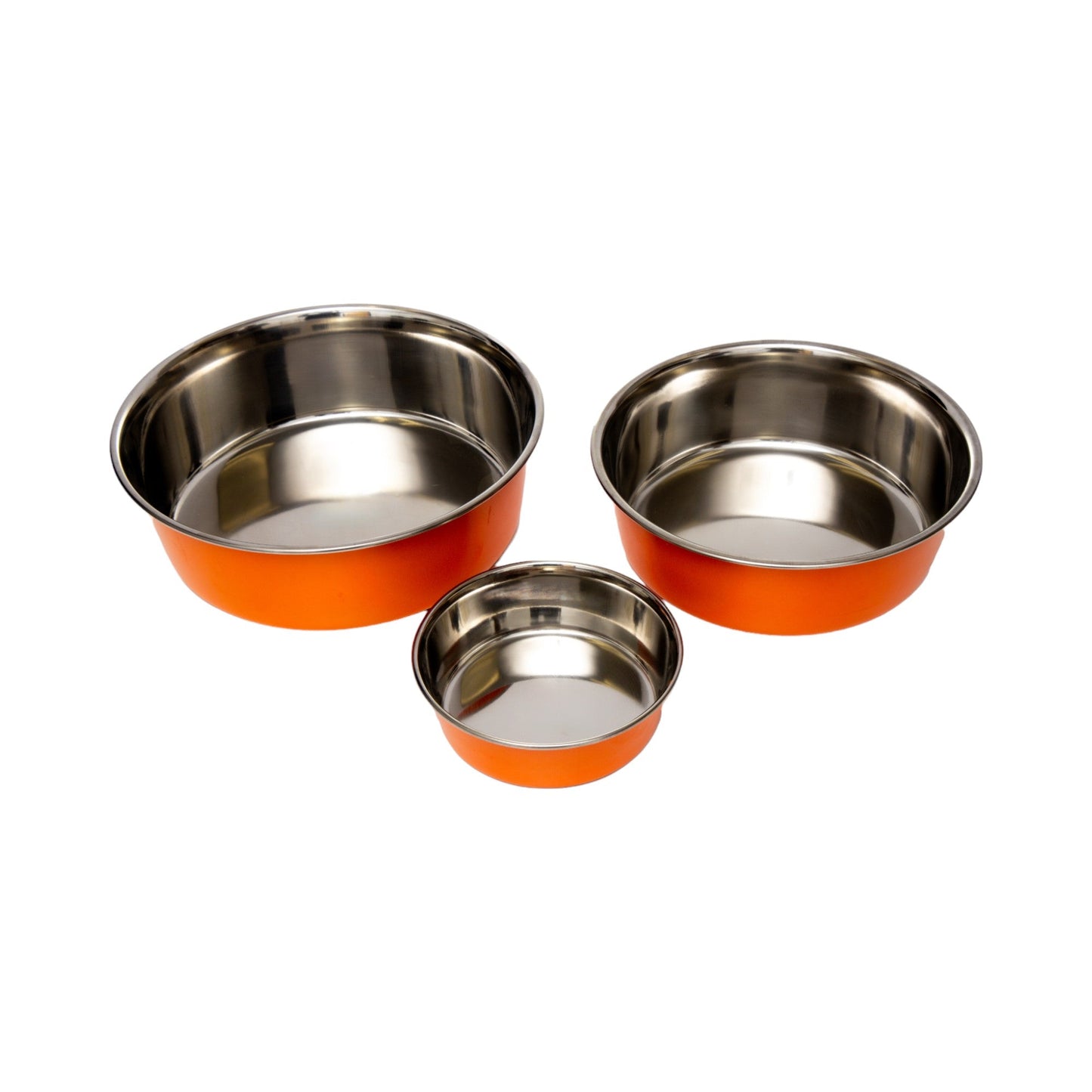 Country Living Set of 2 Heavy Gauge Stainless Steel Dog Bowls - Perfect for Food & Water Bowl American Pet Supplies