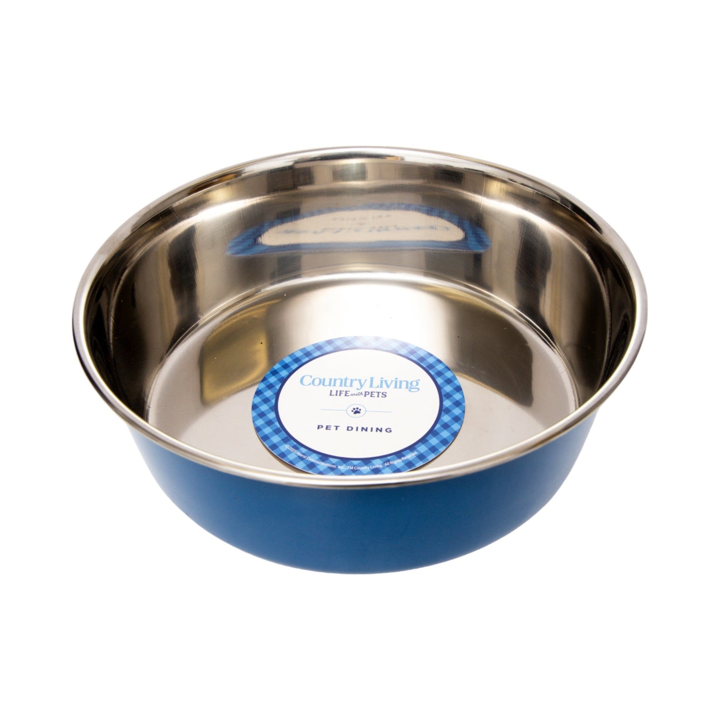 Country Living Set of 2 Heavy Gauge Stainless Steel Dog Bowls - Perfect for Food & Water Bowl American Pet Supplies