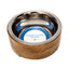 Country Living Stainless Steel Dog Bowl with Cylindrical Mango Wood Holder 2 Quarts Mangowood Bowls American Pet Supplies
