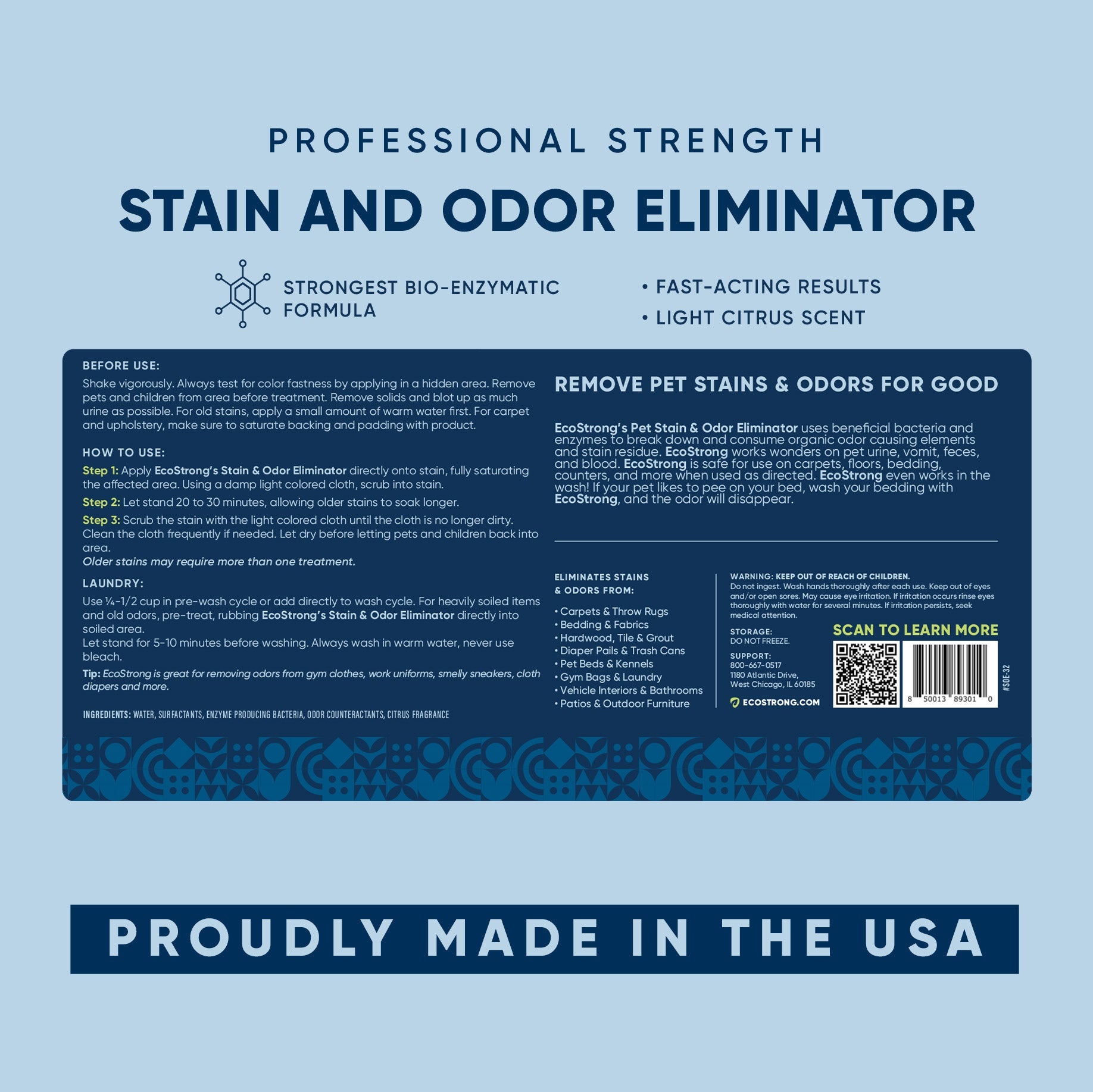 Pet Stain and Odor Eliminator Pet & Animal > Pet Stain & Odor EcoStrong
