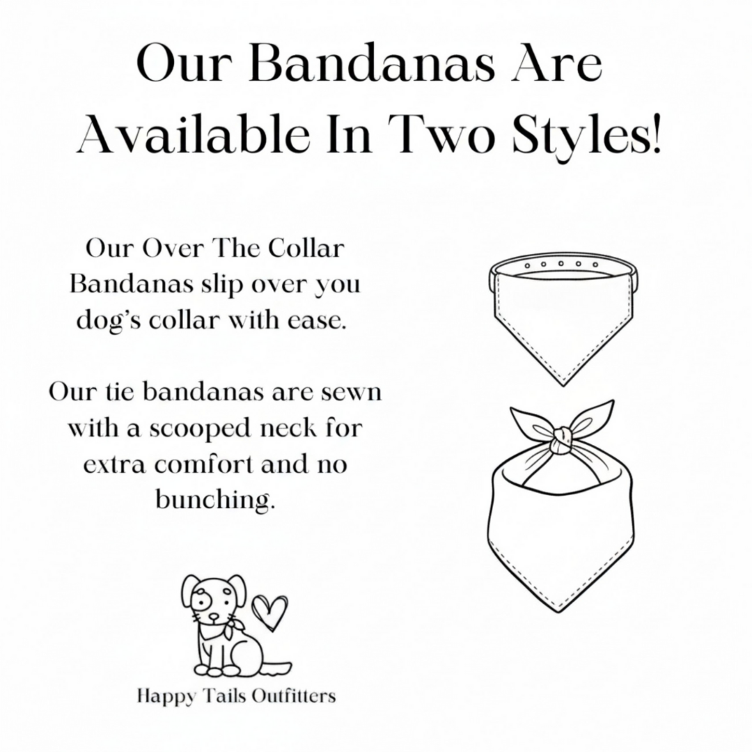 Boho Stripes Dog Bandana Dog Bandana Happy Tails Outfitters