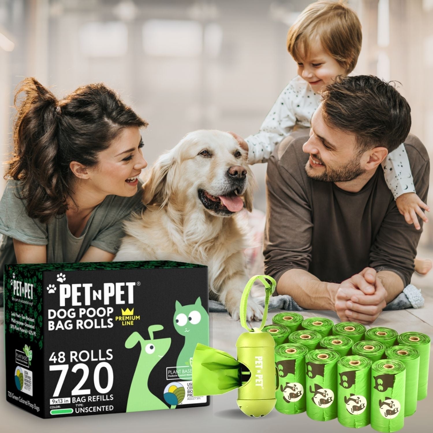 Premium Poop Bags with Dispenser Pet Waste Bags Pet N Pet ®