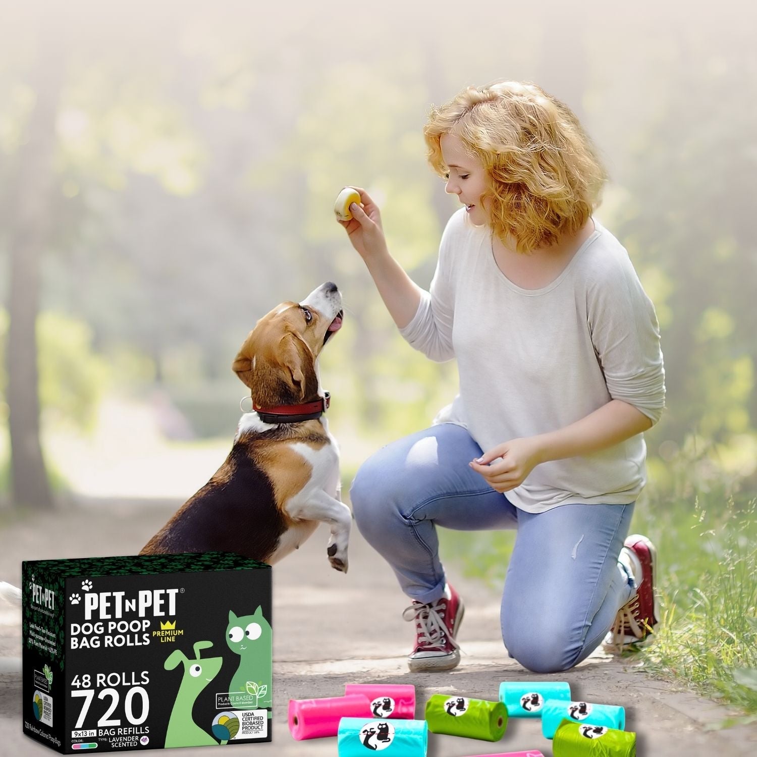 Lavender-Scented Colorful Poop Bags Pet Waste Bags Pet N Pet ®