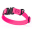 Waterproof Dog Collar with Metal Stab-Lock Buckle Passionfruit Pink Dog Collar Dogline