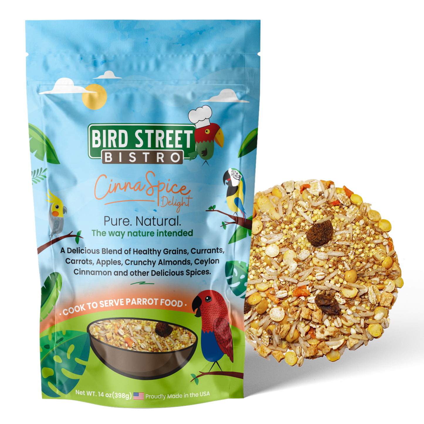 Cinnaspice Delight 14 oz Parrot Food Bird Street Bistro
