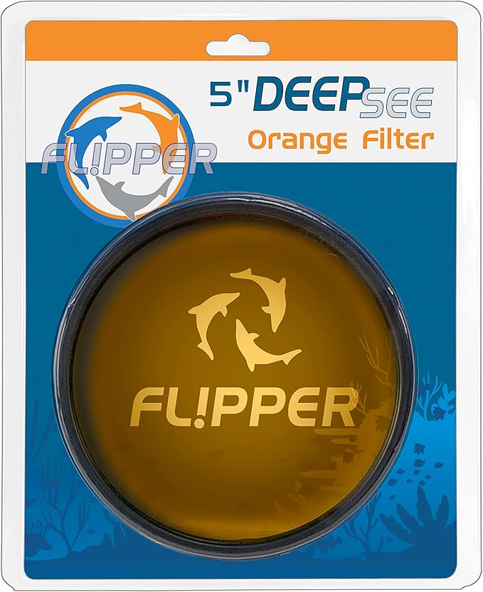 DeepSee Viewer Black - Orange Filter Aquarium Viewer Flipper Aquarium Products
