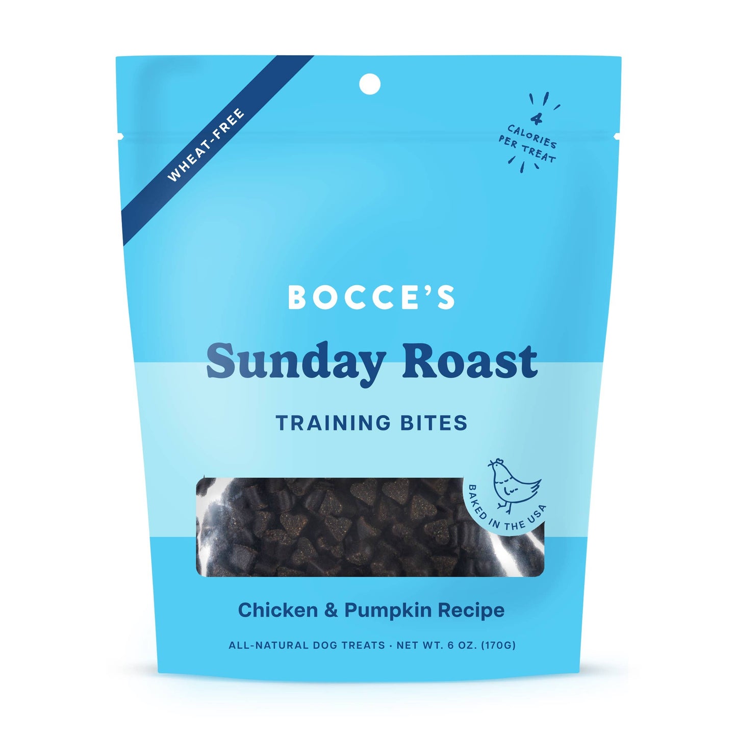 Bocce's Bakery Sunday Roast Training Bites Dog Treats 6oz Training Bites Antelope Pets
