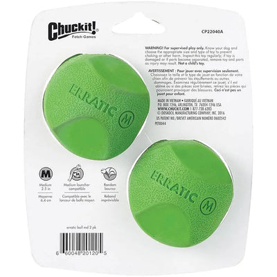 Chuck it! Erratic ball 2 pk FETCH K9 Outdoors