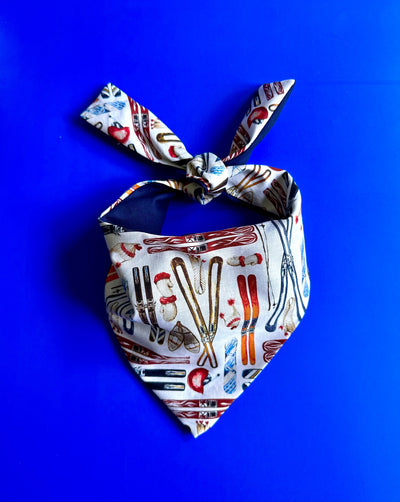 Skiing Dog Bandana Dog Bandana Happy Tails Outfitters