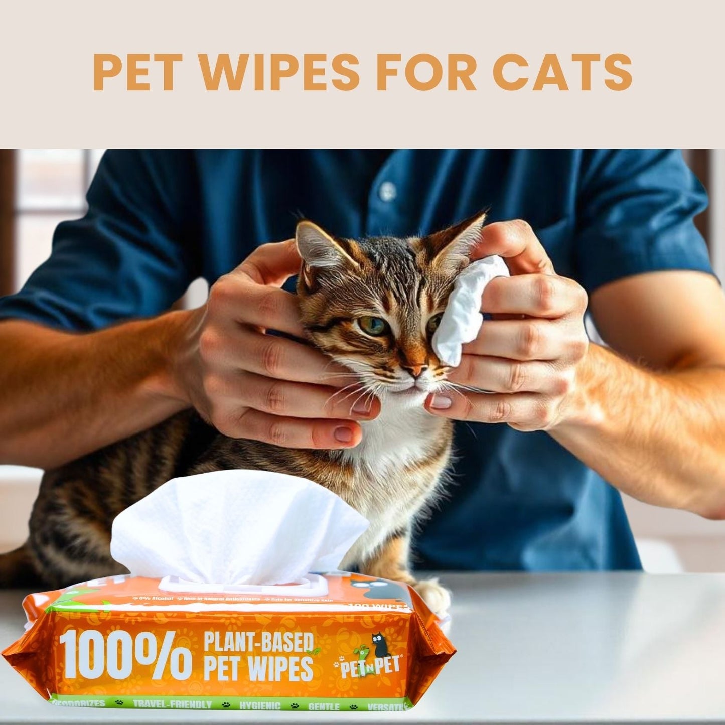 Dog Wipes Cleaning & Deodorizing 100 Count Pet Wipes Pet N Pet ®