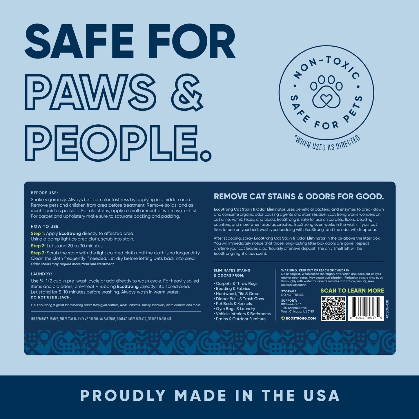 Cat Stain and Odor Eliminator Pet & Animal > Cat Stain & Odor EcoStrong