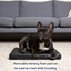 PupProtector™ Faux Leather Memory Foam Dog Car Bed - Black Travel Paw.com