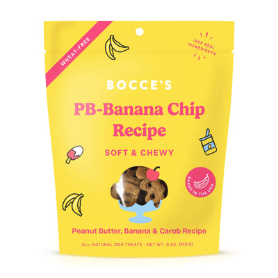 Bocce's Bakery PB-Banana Chip Soft & Chewy Dog Treats 6oz Soft & Chewy Antelope Pets