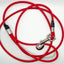 Biothane Rope Leash Red 6ft Dog Leash Chief’s Treats and Pet Supplies