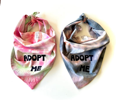 Adopt Me Tie Dye Dog Bandana Best Seller Dog Bandana Happy Tails Outfitters