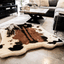 PupRug® Animal Print Memory Foam Dog Bed - Brown Faux Cowhide Original (55" L x 50" W) Dog Beds Paw.com