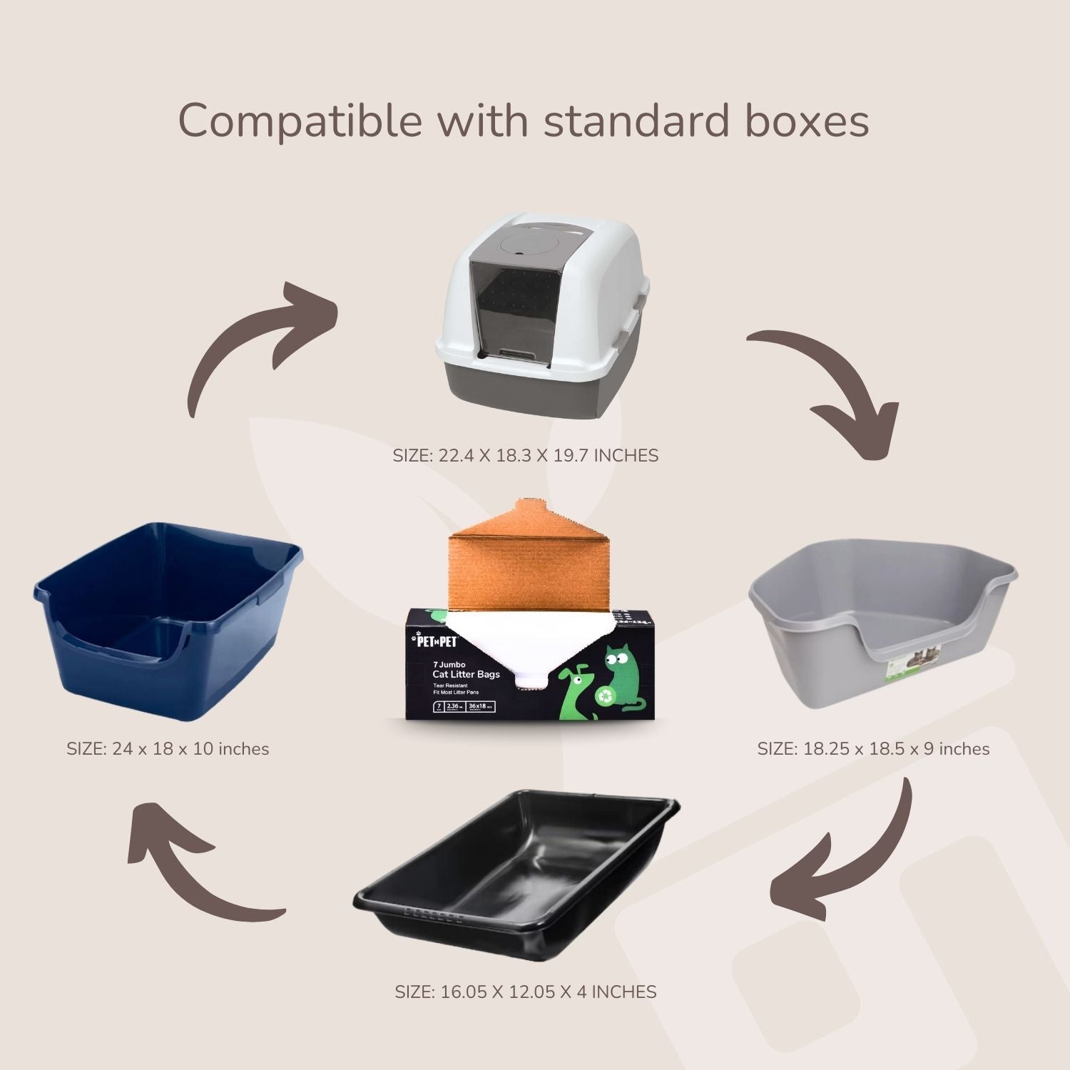 Jumbo Cat Litter Box Liners Pet N Pet ®