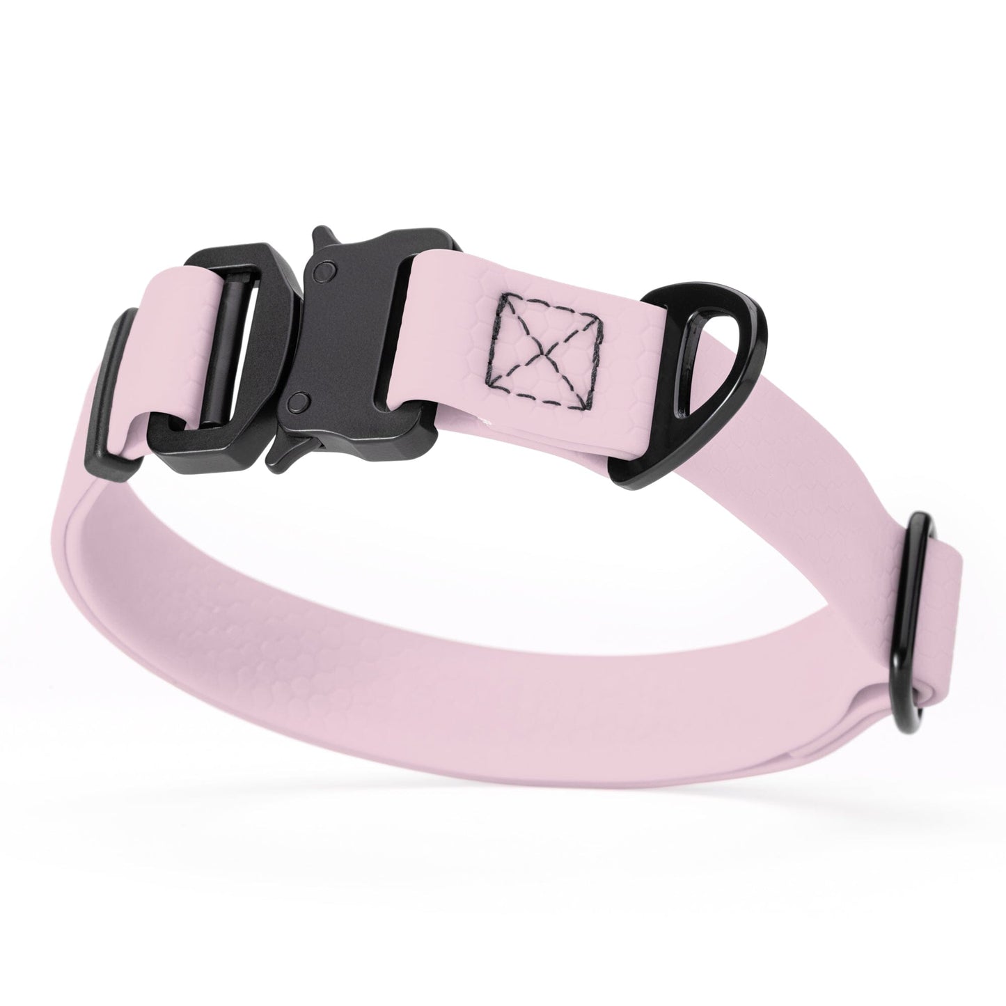 Waterproof Dog Collar with Metal Stab-Lock Buckle Pastel Purple Dog Collar Dogline