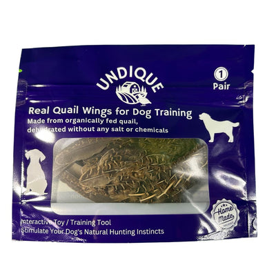 Premium Quail Wings for Dog Training - 1 Pair, Authentic Bird Scent from US Farms, Ideal for Scent and Hunting Training Default Title Quailz.com by Undique LLC