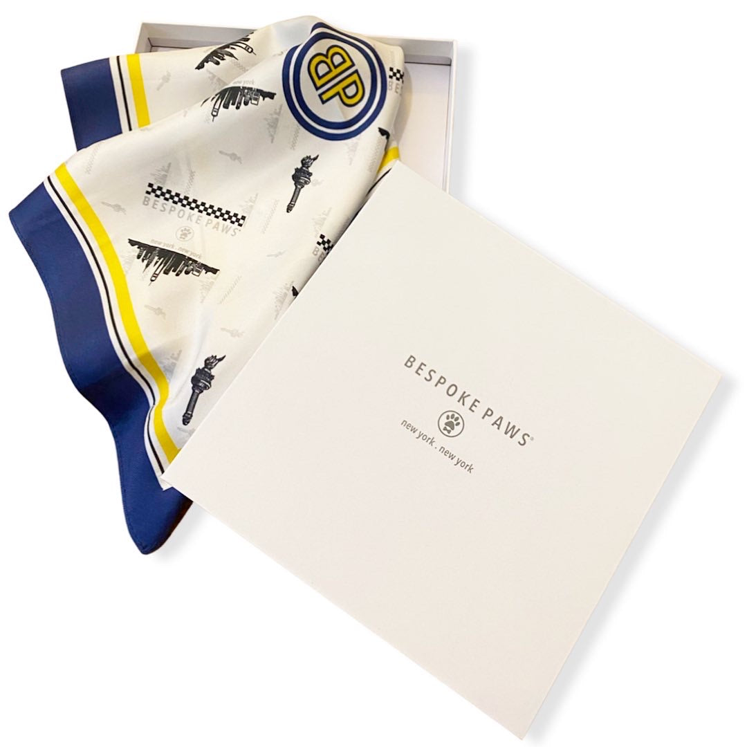 Erin 100% Silk Twill Dog Scarf, or Bandana Dog Bandana BESPOKE PAWS