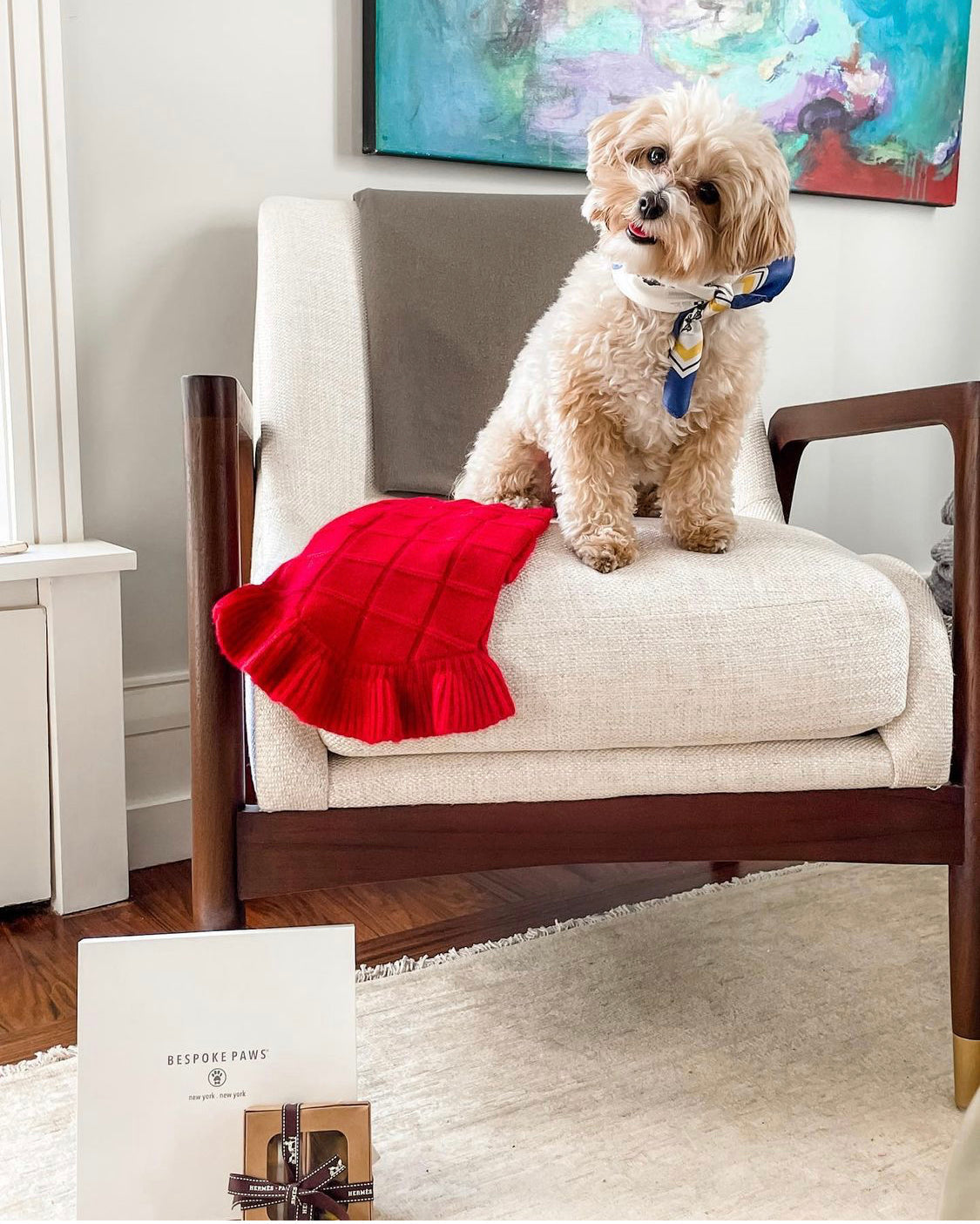 Erin 100% Silk Twill Dog Scarf, or Bandana Dog Bandana BESPOKE PAWS