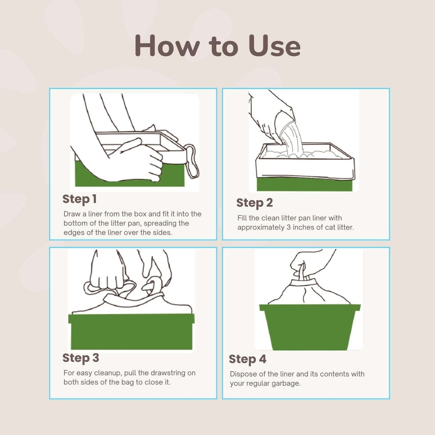 Jumbo Cat Litter Box Liners Pet N Pet ®