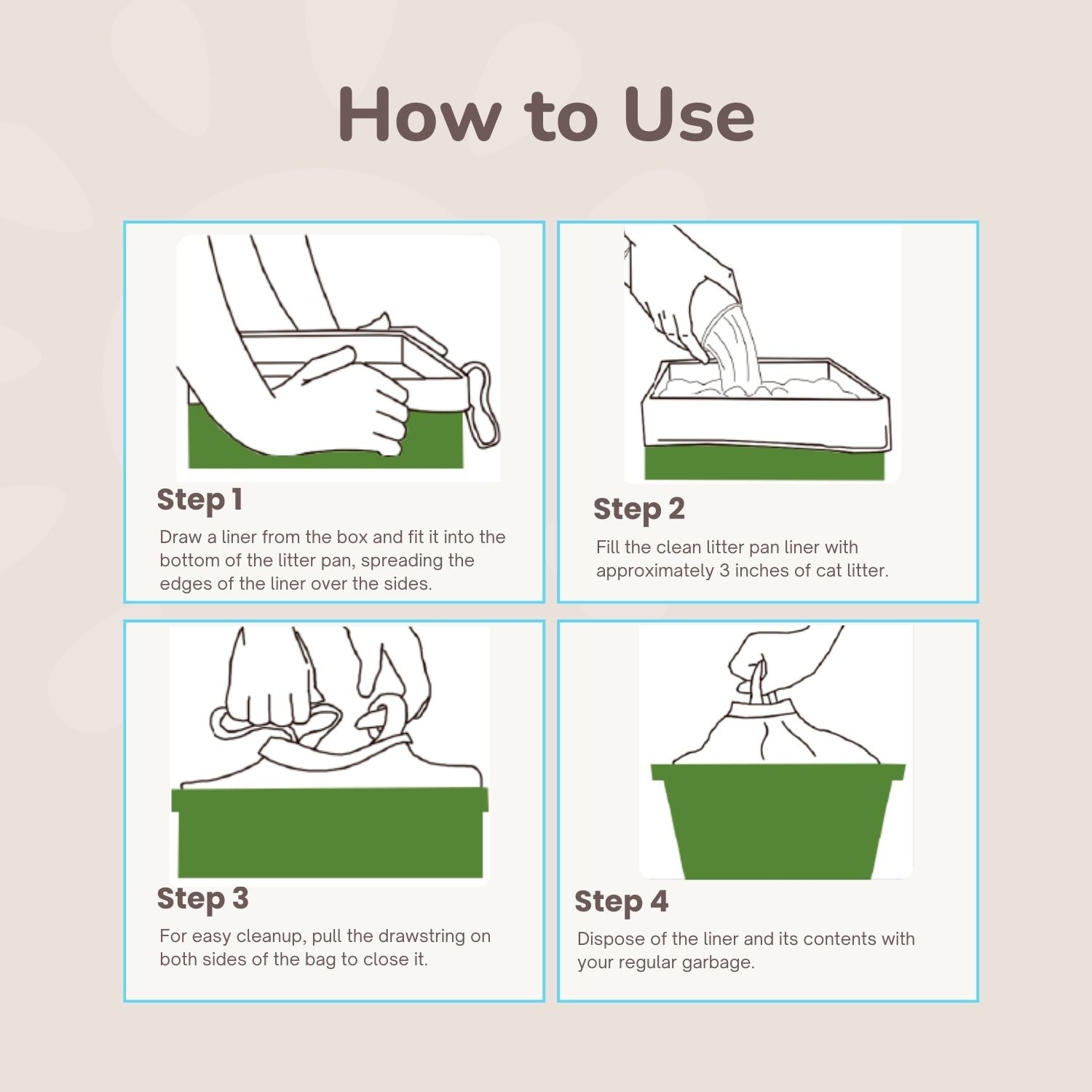 Jumbo Cat Litter Box Liners Pet N Pet ®