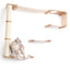 The Climb Condo - Cat Wall Climbing System Natural Bamboo Natural Canvas None Cat Condo Catastrophic Creations