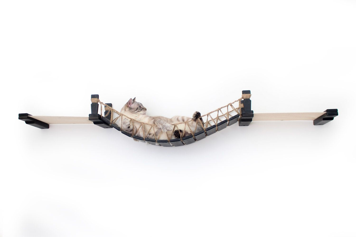 Double Cat Hammock and Climbing Bridge Combo Cat Bridge Catastrophic Creations