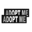 Removable Reflective Patches (Set of 2) "ADOPT ME" Dog Patches Dogline