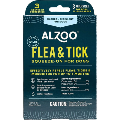 ALZOO Flea & Tick Repellent - For dogs 10 lb. and over Pest Control Elite Pet Distributors