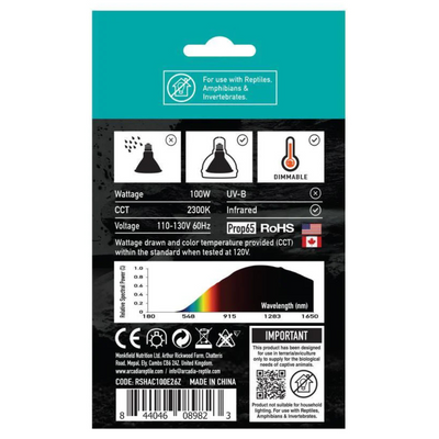 Arcadia GoldenSun Basking Halogen Heater Heating ReptiChip LLC