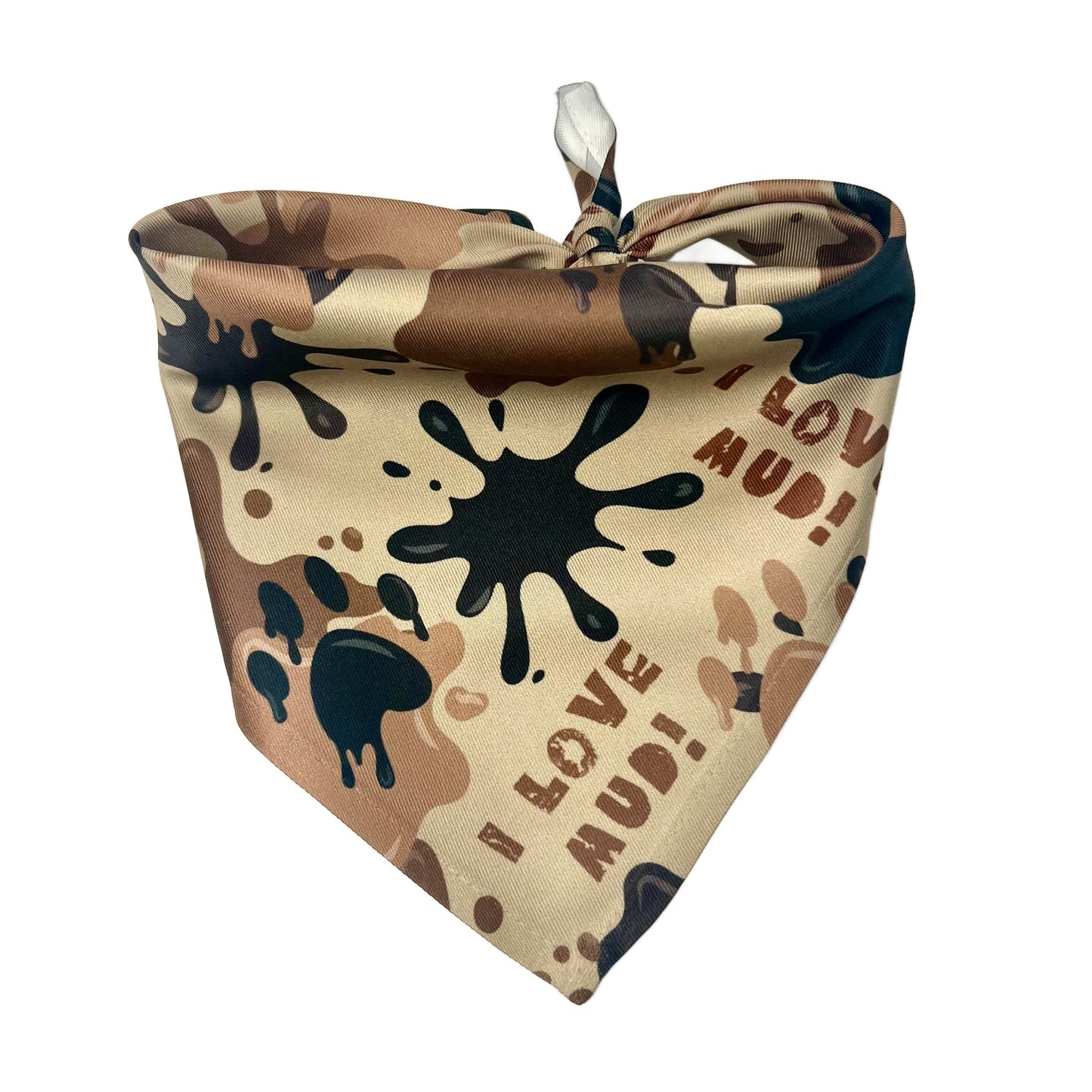 Archie Loves Mud Dog Bandana 2 Hounds Design