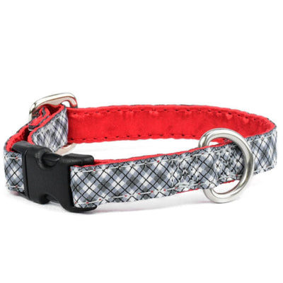 5/8″ Argyle Black and White Dog Collar Dog Collar 2 Hounds Design