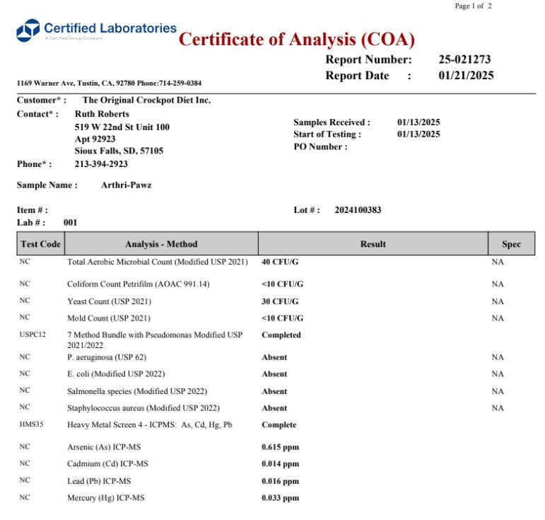 Arthri-Pawz – with Glucosamine for Cats and Dogs Joint Support Dr. Ruth Roberts