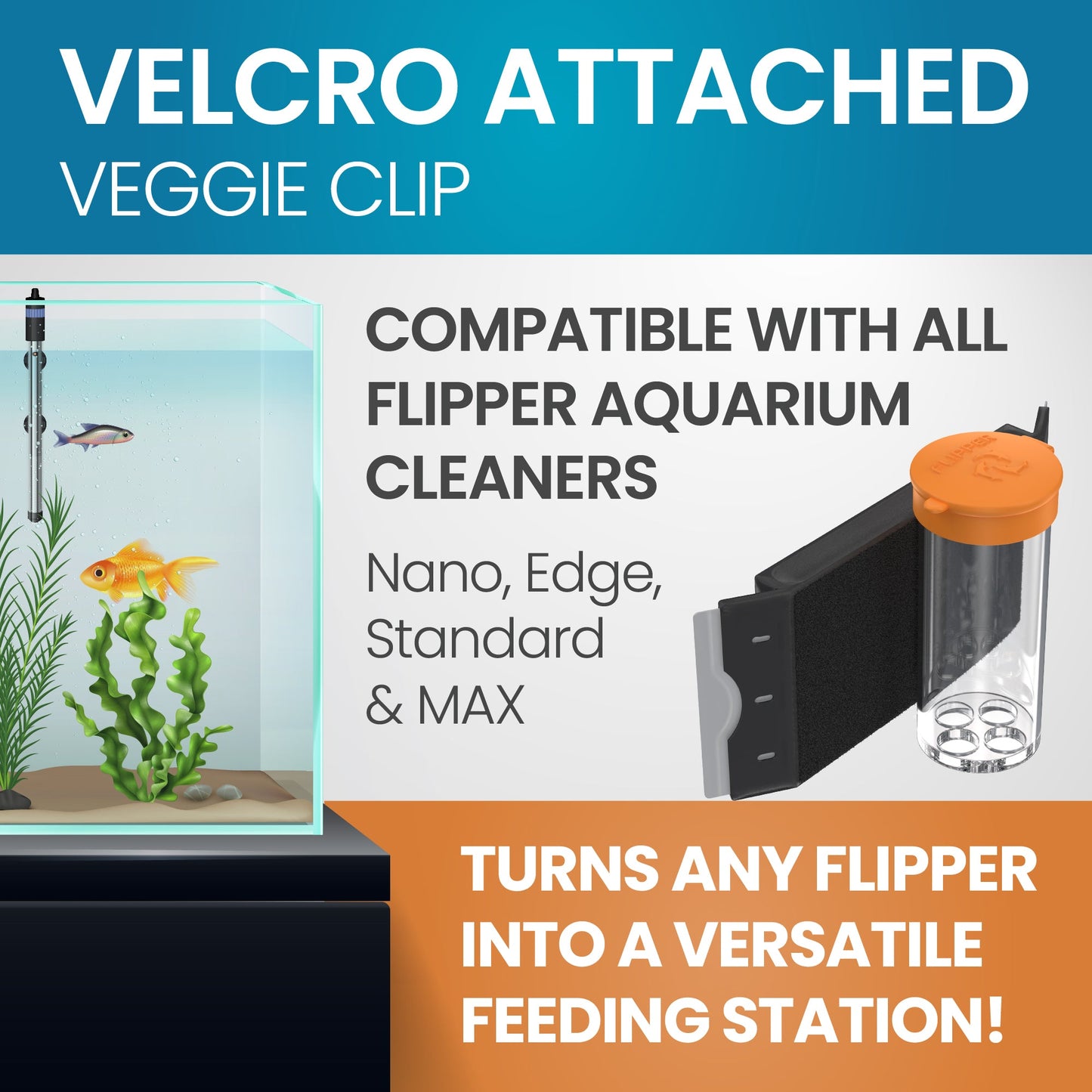 Flipper Feed Aquarium Feeding Kit for Flipper Cleaners Flipper Accessories Flipper Aquarium Products