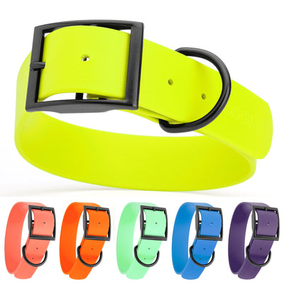 Biothane Waterproof Dog Collar - 1.5in Wide - Large (16 to 20 inches) Dog Collar Dogline