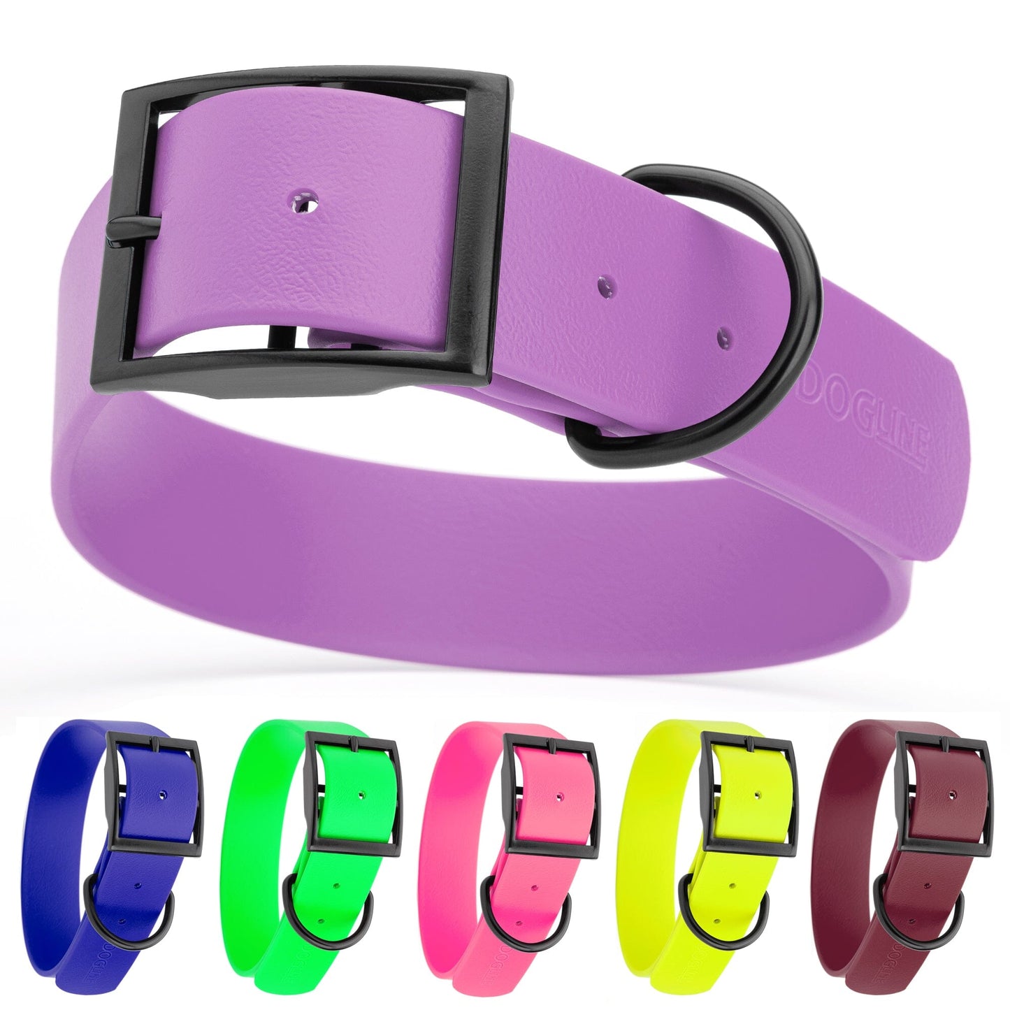 Biothane Waterproof Dog Collar - 1.5in Wide - XX-Large (24 to 28 inches) Dog Collar Dogline