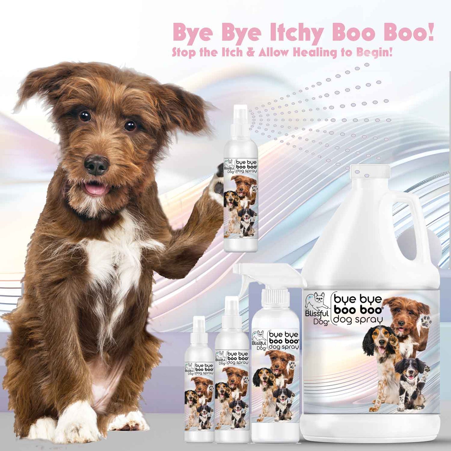 Bye Bye Boo Boo™ Dog Spray 8 OZ BBBB SPRAY The Blissful Dog