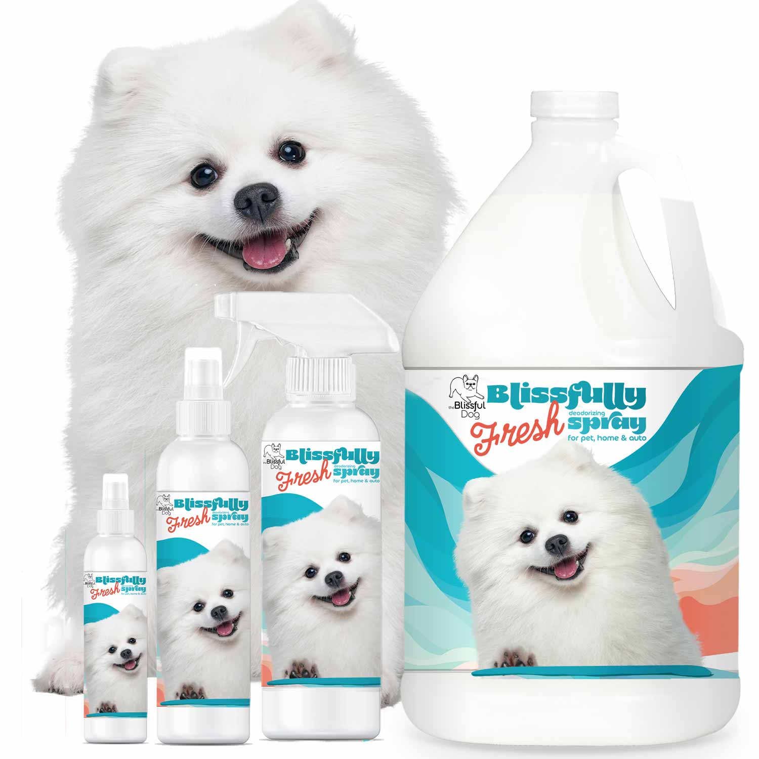 Blissfully Fresh™ Deodorizing Spray 4 OZ BOTTLE COMBO SPRAY The Blissful Dog
