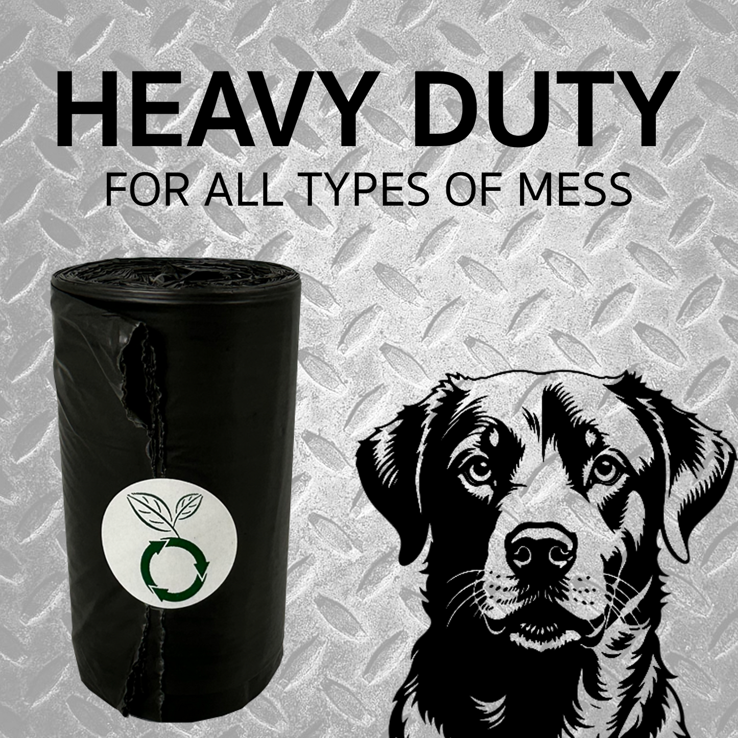 beyondGREEN Dog Waste Bags – Folded Rolls – Made in USA, Leak-Resistant, Extra-Strong Dog Waste Bags beyondGREEN biotech™