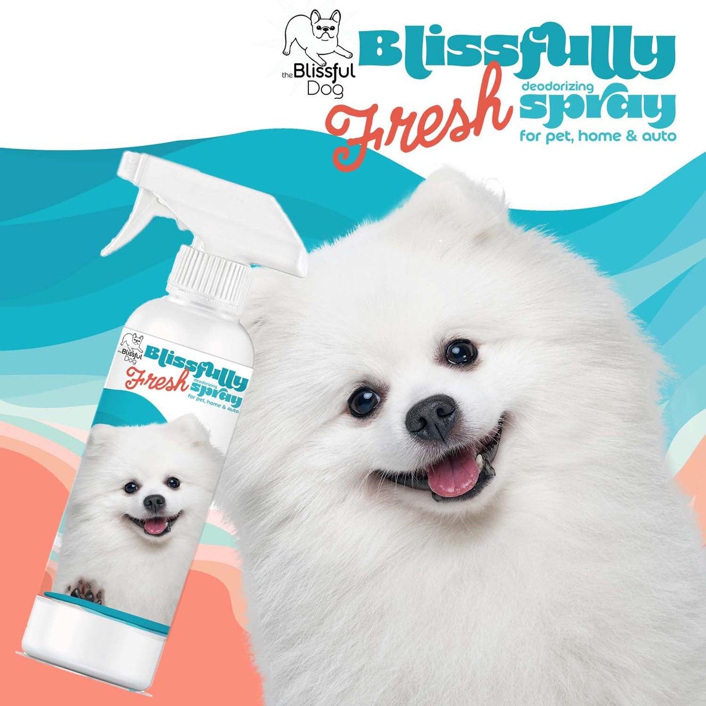 Blissfully Fresh™ Deodorizing Spray 16 OZ BOTTLE COMBO SPRAY The Blissful Dog